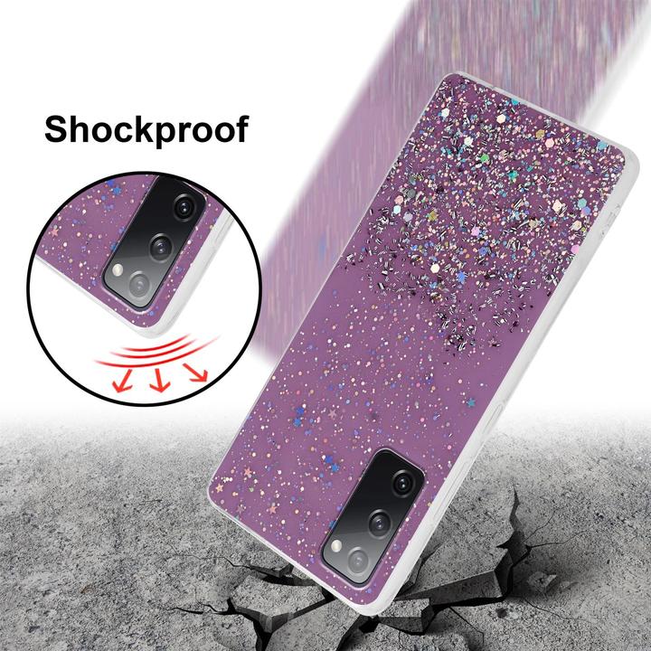 Actual product image Cadorabo TPU cover sparkling glitter (Samsung Galaxy S20 FE)