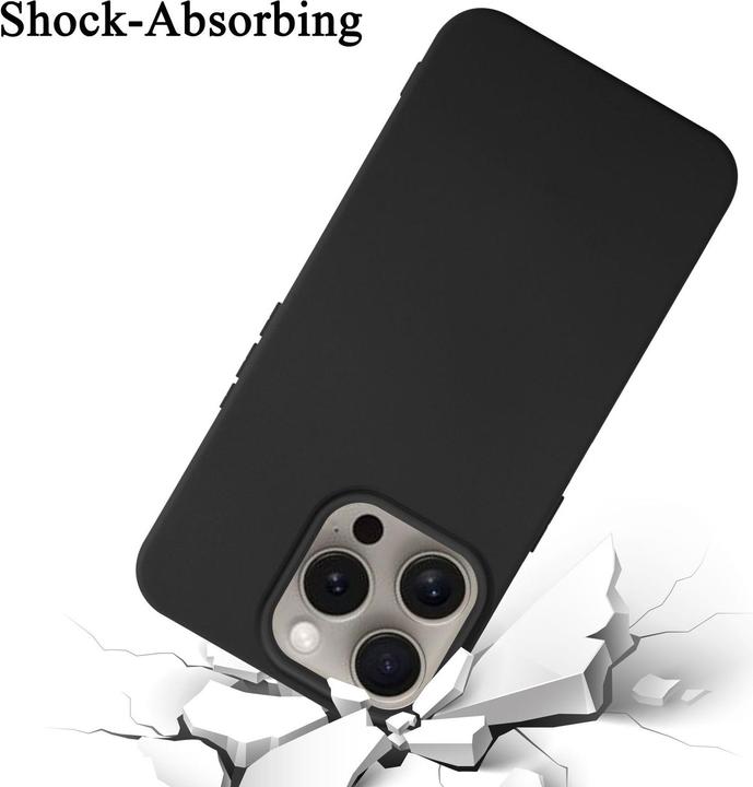 Actual product image Cadorabo Bumper Case for Apple iPhone 16 PRO MAX TPU Liquid Silicone Cover (Apple iPhone 16 Pro Max)