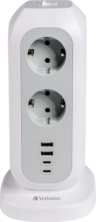 Actual product image Verbatim EU Power Tower 11 (11 x, USB-A, USB-C, CEE 7/4, 2 m)