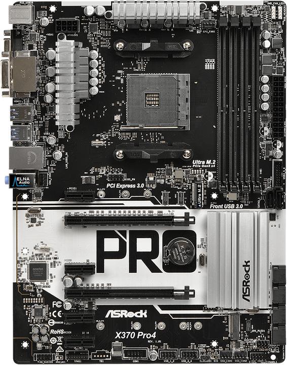 Produktbild AsRock X370 Pro4 (AM4, AMD X370, ATX)