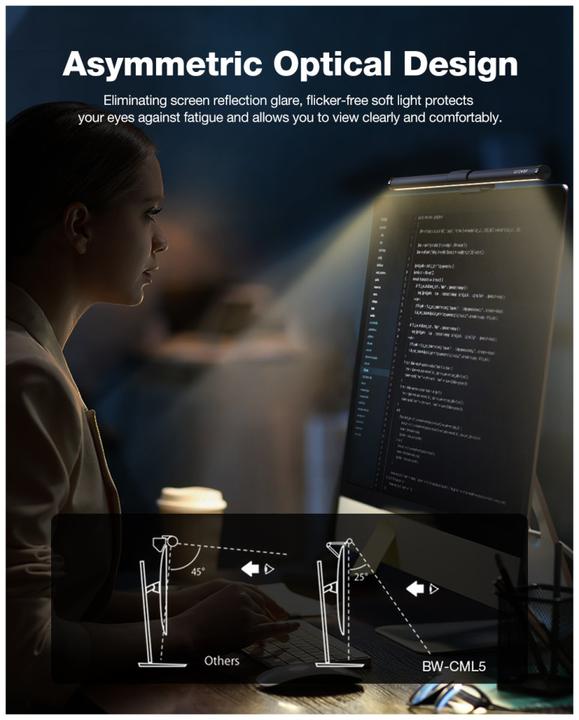 Image du produit BlitzWolf Barre lumineuse pour moniteur BW-CML5