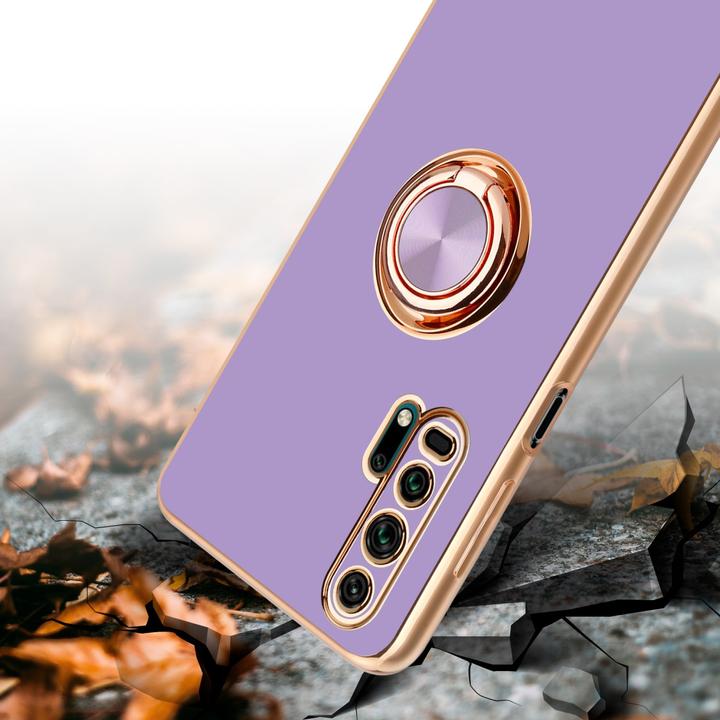 Image du produit Cadorabo Housse pour Honor 20 PRO en TPU avec protection pour appareil photo et anneau LM089 Style (Honor 20 Pro)