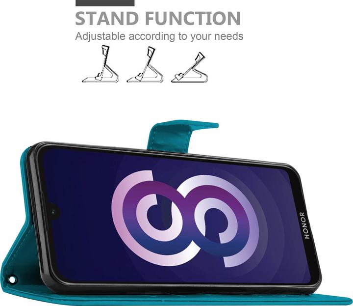 Actual product image Cadorabo Flower Book Cover (Huawei Y5 (2019), Honor 8s)