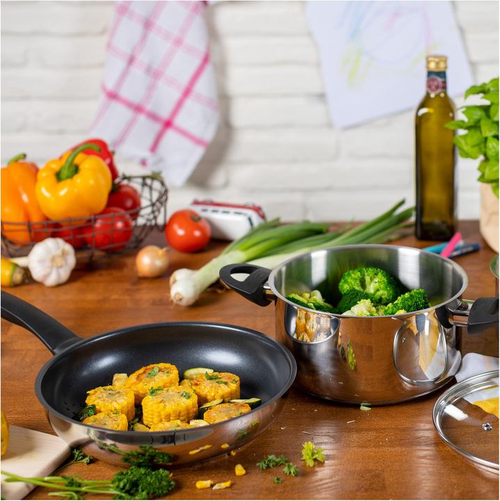 Immagine prodotto Kuhn Rikon Classico (20 cm, Padella per friggere, Acciaio inossidabile)