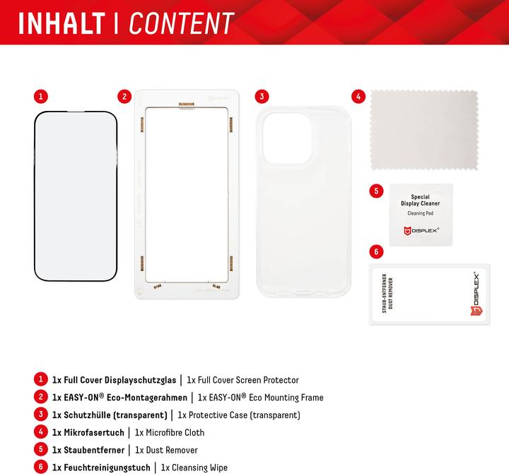 Produktbild Displex Real Glass, Full Cover Panzerglas + Handyhülle (1 Stück, Samsung Galaxy S23 Ultra)