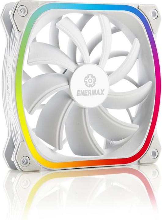 Produktbild Enermax PC-Lüfter SquA RGB White 3er-Pack mit RGB Control Box (120 mm, 3 x)