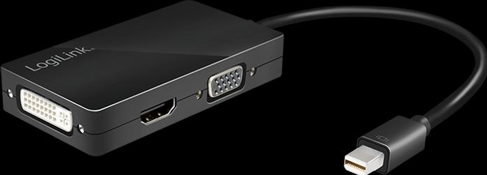 Actual product image LogiLink 4K Mini DisplayPort (DVI, HDMI, VGA, 8.70 cm)