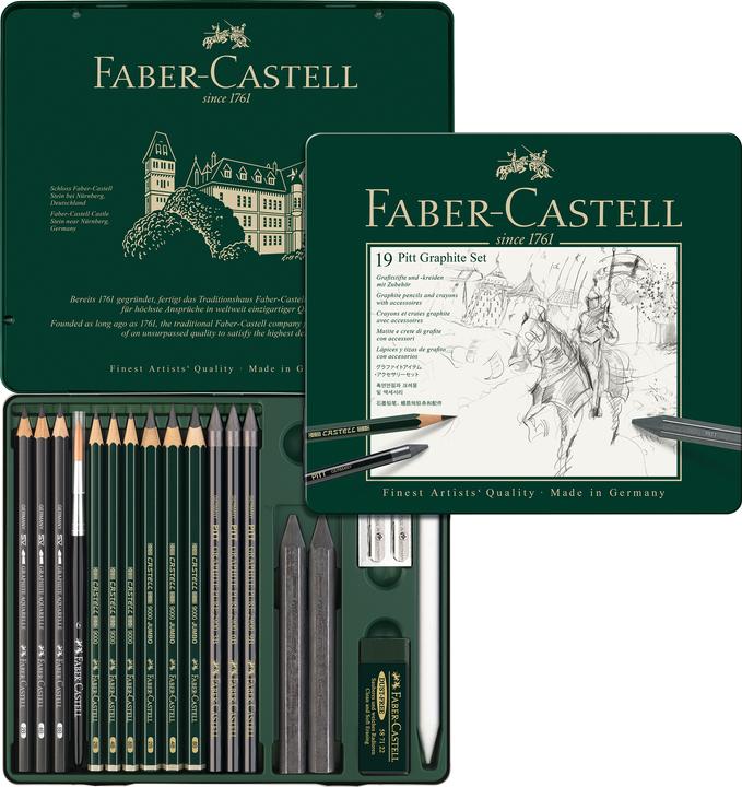 Image du produit Faber-Castell Pitt Graphite Set (2 mm, B, 19 x)