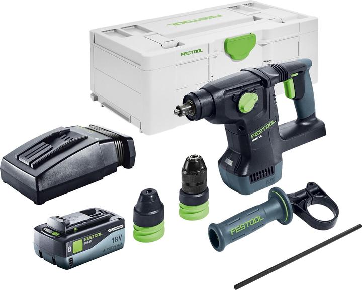 Produktbild Festool KHC 18 EB-Basic Akku Kombihammer 18 V 2,6 J SDS-Plus Brushless + 1x Akku 8,0 Ah + Ladegerät (Akkubetrieb, 18 V)
