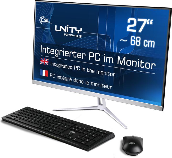 Actual product image CSL All-in-One-PC Unity F27W-ALS 512 GB 8 GB RAM Win 11 Pro (Intel N200, 8 GB, 512 GB, Intel UHD Graphics)