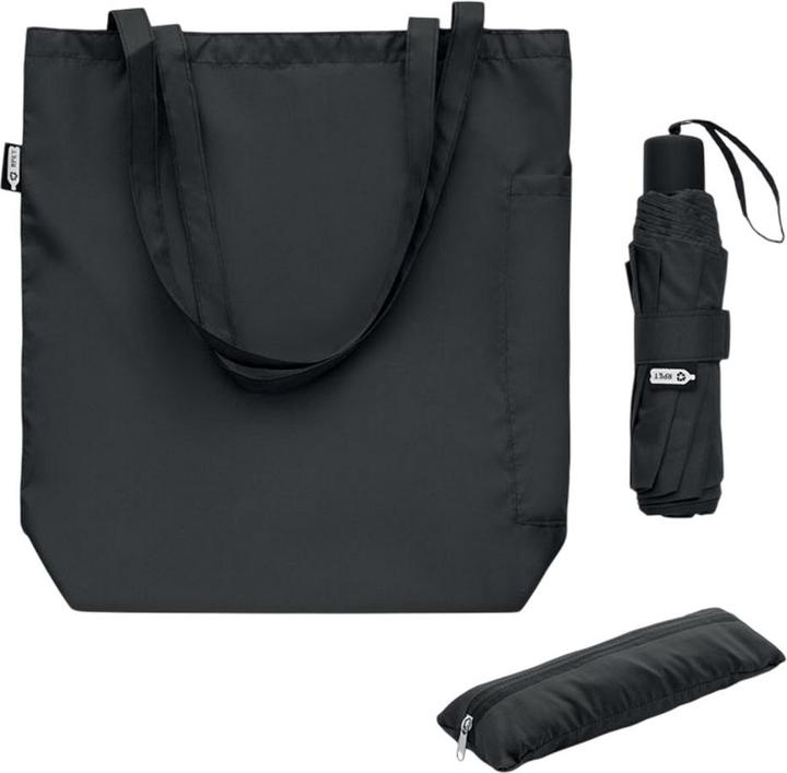Actual product image MidOcean Seattle RPET Folding Umbrella Set