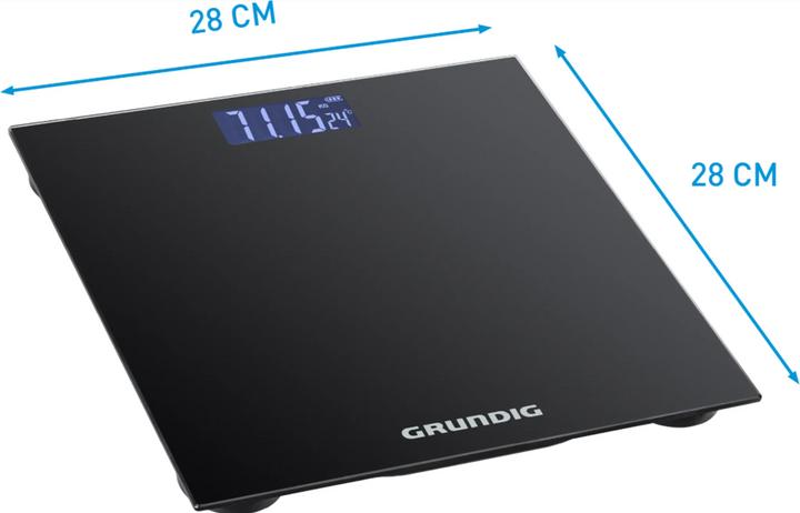 Immagine prodotto Grundig Bilancia digitale 180 kg nera (180 kg)