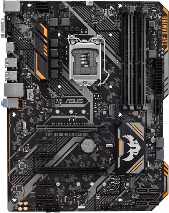 Produktbild ASUS Tuf B360-Plus Gaming (LGA 1151, Intel B360, ATX)