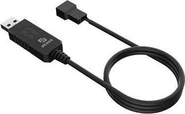 Actual product image Akasa - to DC Step-Up Voltage Converter Cable for USB to 3-Pin & 4-Pin PC Fan