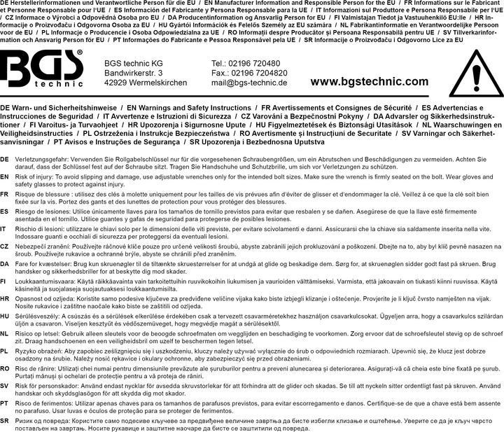 Immagine prodotto BGS Chiave aperta (62 mm)