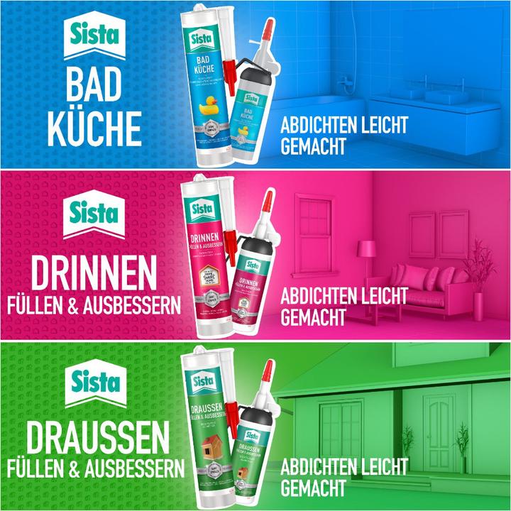 Actual product image Sista Bathroom + Kitchen transparent (0.35 kg, Transparent, 280 ml)