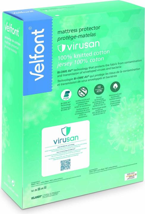 Immagine prodotto Velfont Fixmolton Virusan contro virus e batteri 140 x 200 cm (140 x 200 cm)