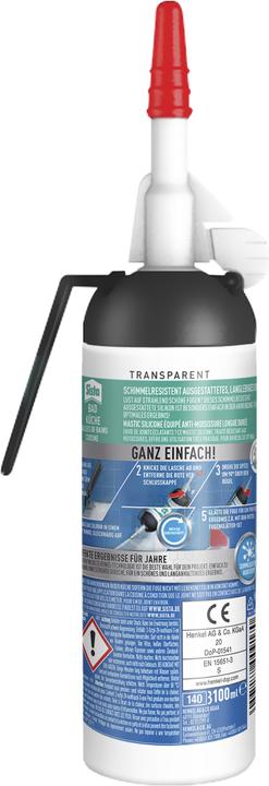 Image du produit Sista Mastic transparent salle de bain et cuisine (0.18 kg, Transparent, 100 ml)