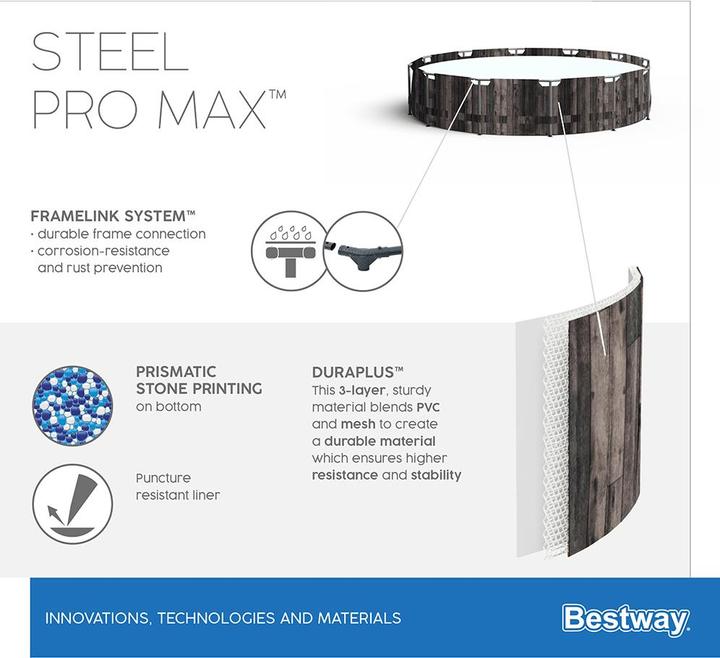 Image du produit Bestway Steel Pro Max (Ø 366 x 100 cm)
