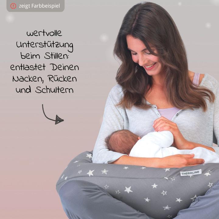 Produktbild Theraline Stillkissen "Das Original" mit Polyester Hohlfaser Füllung inkl. Bezug 190 cm (190 cm)