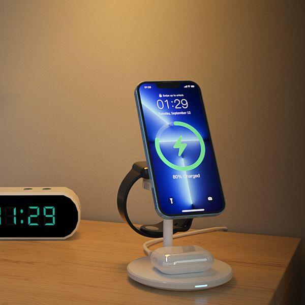 Actual product image Choetech 15W 3 in 1 Wireless Charger T585 F (15 W)
