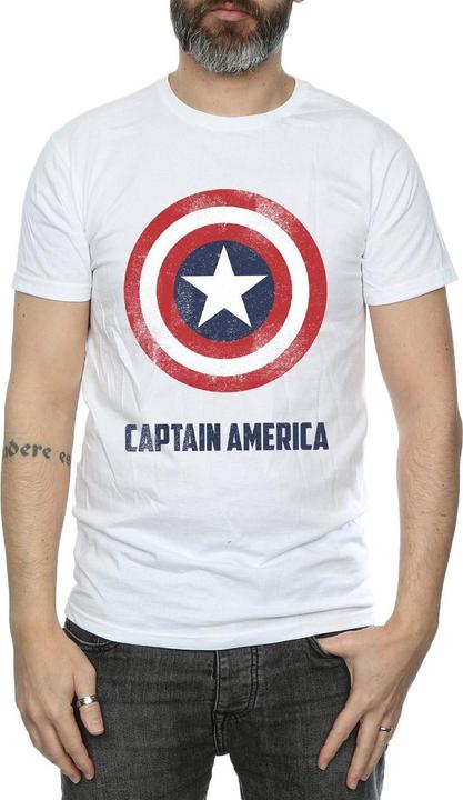 Produktbild Captain America Schild Text TShirt (L)