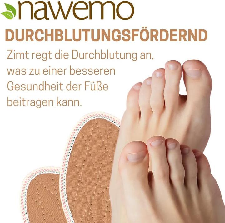 Nawemo Zimteinlegesohlen gegen Schweissfüsse