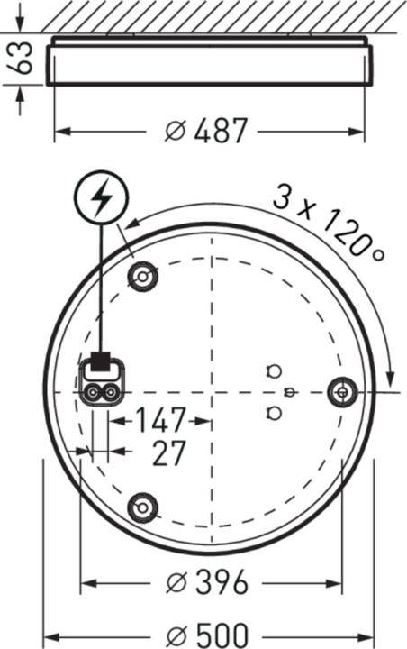 Produktbild Trilux Olisq RWD3 DW 30-840 (3000 lm)