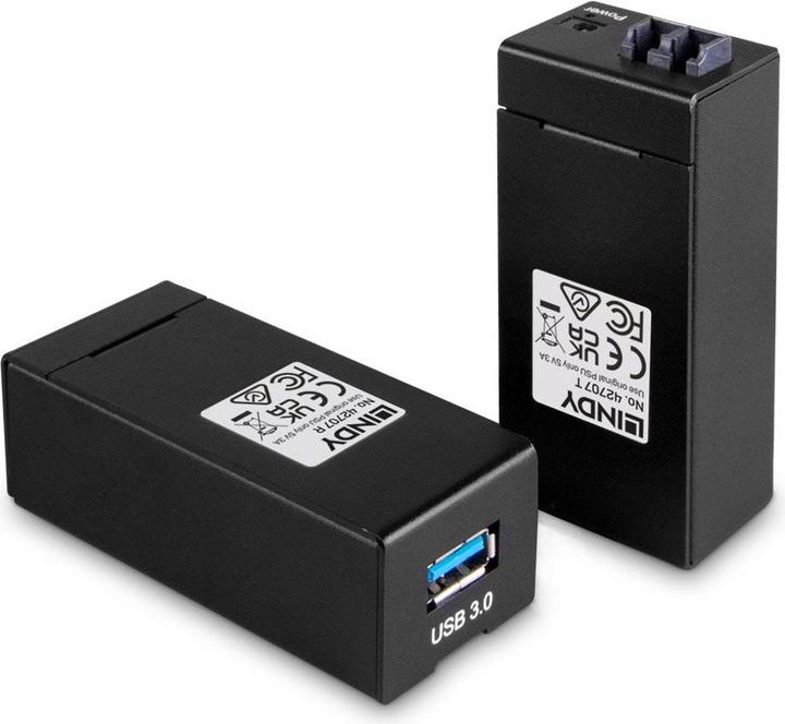 Produktbild Lindy USB 3.1 / 3.0 LWL/Fibre Optic Extender 400m (400 m, USB 3.1, USB 3.0)