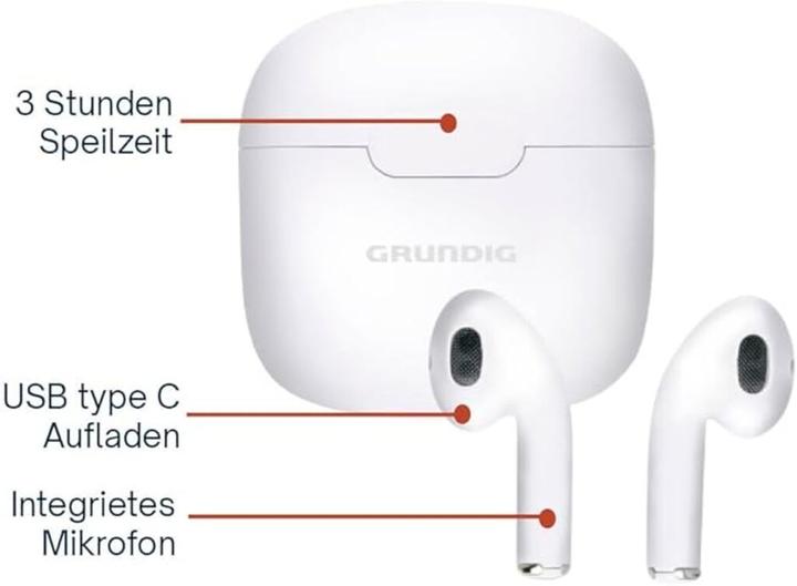 Immagine prodotto Grundig Auricolari TWS (Nessuna soppressione del rumore, 3 h, Senza fili)
