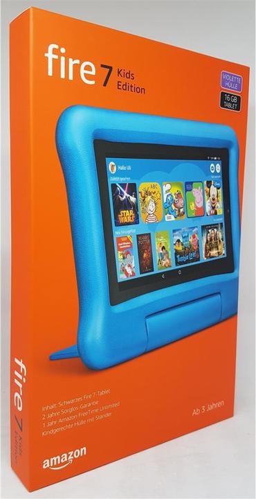 Produktbild Amazon Fire 7 Kids Edition - 17,8 cm (7 Zoll) - 1024 x 600 Pixel - 16 GB - 1 GB - 1,3 G (7", 16 GB, Violet)
