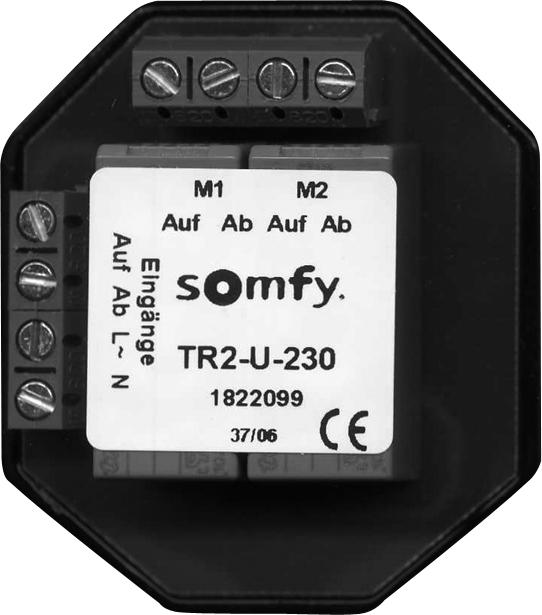 Actual product image somfy Isolating relay TR2-U-230 Up f. Two drives Isolating relay blind 3660849545444