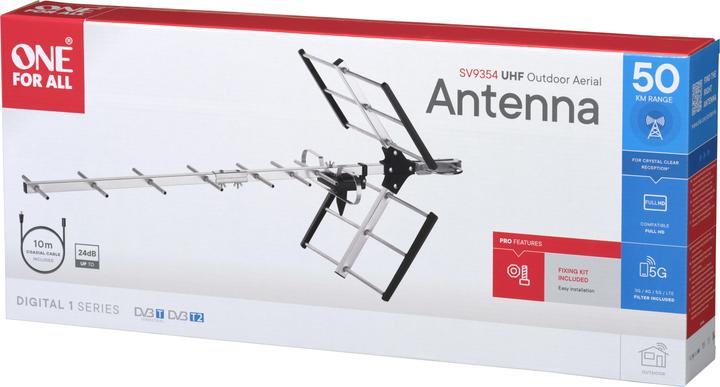 Immagine prodotto One for All Antenna TV da esterno Yagi (Antenna yagi, 23 dB, DVB-T / -T2)