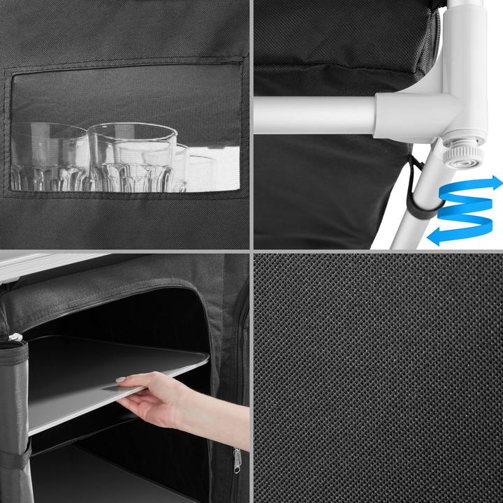 Produktbild tectake Campingküche 97x47,5x78cm