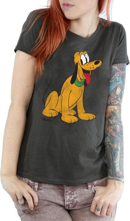 Actual product image Disney Womens/Ladies Classic Pluto Heather T-Shirt (L)