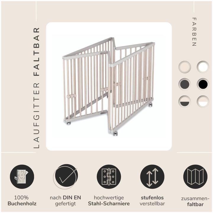 Produktbild Sämann Laufgitter faltbar (Buche)