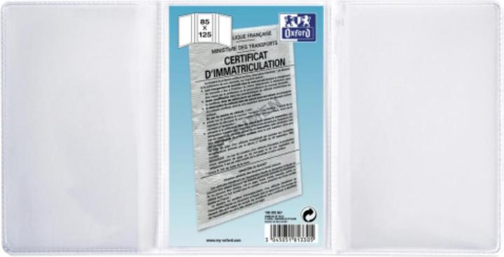 Immagine prodotto Oxford Carta d'identità in bianco, PVC, 3 pieghe, 0,20 mm, 85 x 125 mm (1 x)