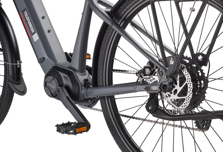 Actual product image Telefunken SUV E-Bike Herren SUV710 27,5 Zoll Mittelmotor 9-Gang Kettenschaltung (50 cm)