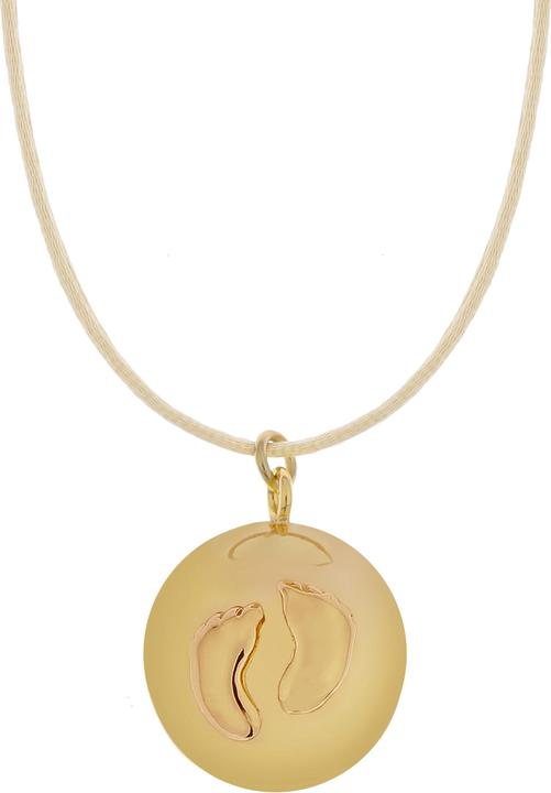 Produktbild Proud MaMa Bola-Kugel / Schwangerschaftskette Sofie, Baby Füsschen/ Gold (Silber)