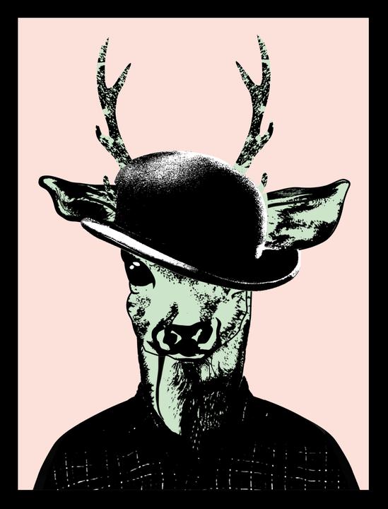 G&C Gallery Deer Male (30 x 40 cm)