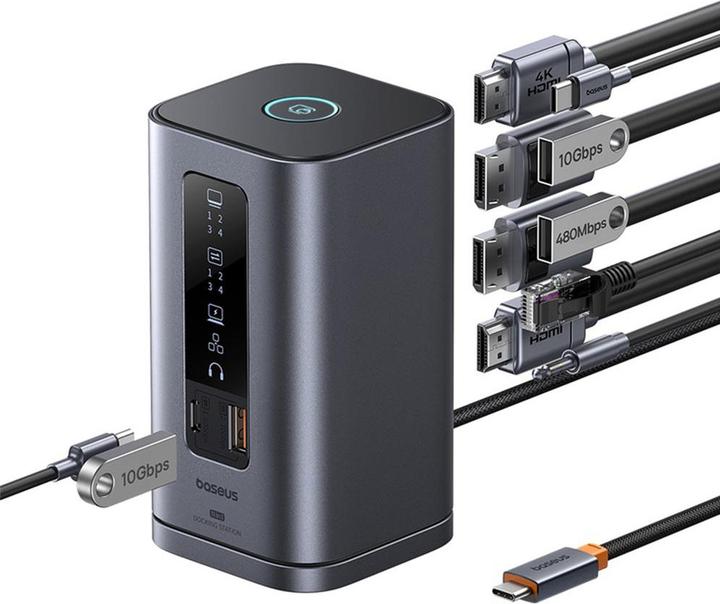 Produktbild Baseus Spacemate 11-in-1 Docking Station (USB-C, 11 Ports)