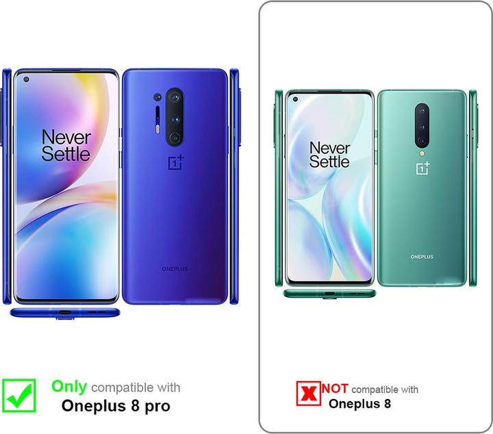Actual product image Cadorabo Book Invisible Magnet Cover (OnePlus 8 Pro)