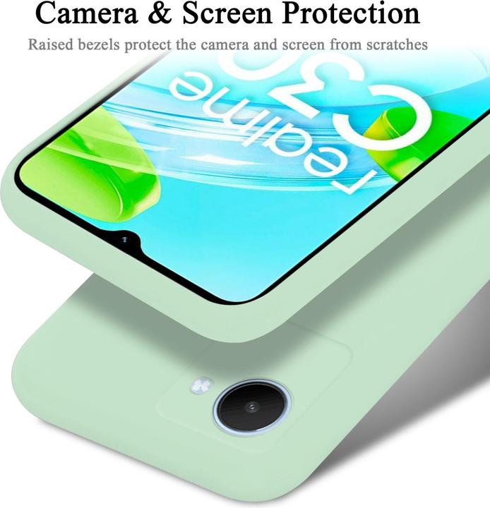Produktbild Cadorabo TPU Liquid Silicone Case Hülle für Realme C30 / Narzo 50i PRIME (Realme Narzo 50i Prime, Nokia C30)