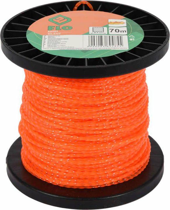 Toya Trimmerschnur Mähfaden auf Spule 2,7mm x 70m leise schneidend (Rasenmäher, Trimmerfaden + Fadenspule)