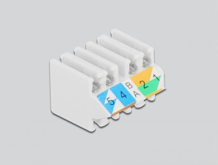Produktbild Delock Stecker RJ45 Cat.6 UTP werkzeugfrei 1 Stück, Weiss (Netzwerkkabel Stecker)