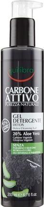 Immagine prodotto Equilibra EQUILIBRA Carbo Detox Cleansing Gel oczyszczający żel do mycia twarzy z aktywnym węglem Aloe Vera 20 (Gel, 200 ml)