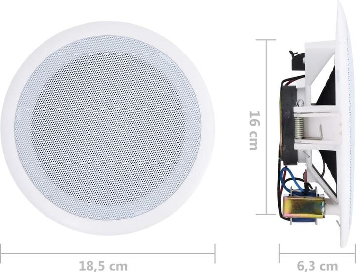 Produktbild Diverse Hardware Wand- und Deckeneinbaulautsprecher 2 Stk. 80 W (1 Paar, 80 W)