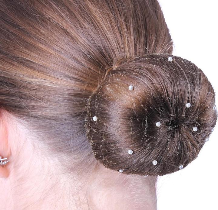 Immagine prodotto Qhp retina per capelli invisibile di perle (Elastico per capelli)