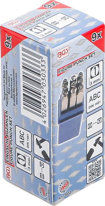 Immagine prodotto BGS Set di punzoni numerici 3 mm