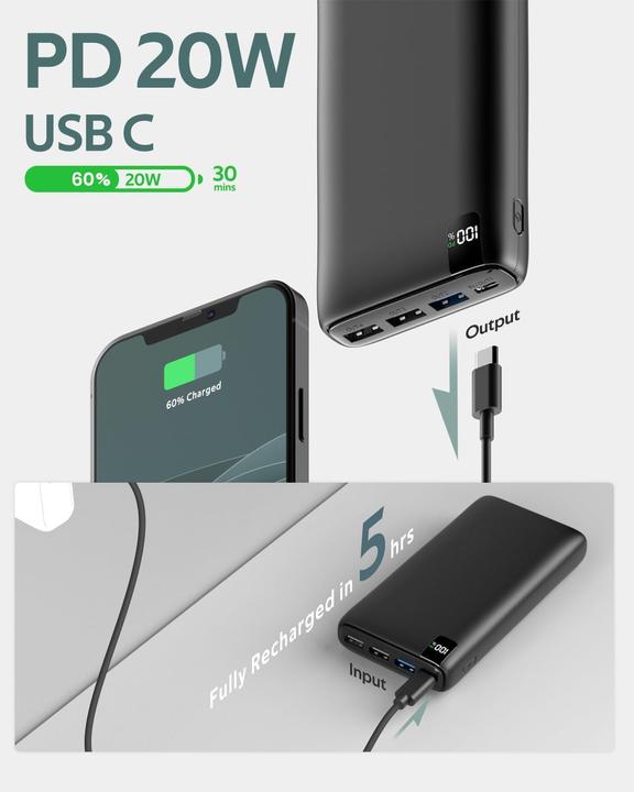 Image du produit A Addtop Power Bank (26.80 mAh, 20 W)